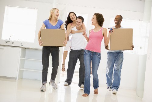 Moving boxes and packing supplies prepared for South Kensington relocation