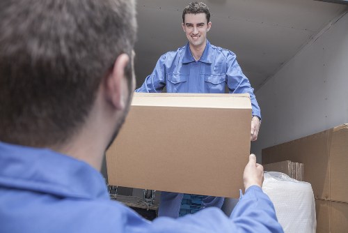 South Kensington man and van service loading belongings into a vehicle