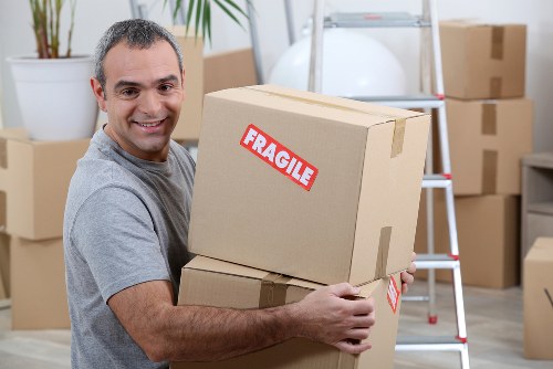 Professional moving service with organized loading and transport