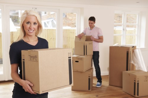 Careful handling of household items in a South Kensington home relocation