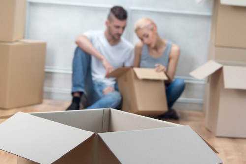 Protective wrapping for fragile furniture during a South Kensington relocation