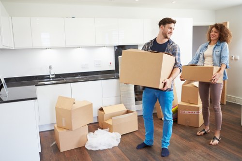 Business relocation transport and equipment handling for a Southkensington office move