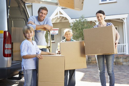 Moving boxes and furniture for a South Kensington relocation