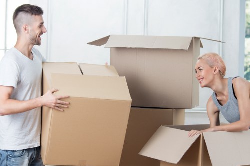 Professional handling of furniture during a South Kensington flat move