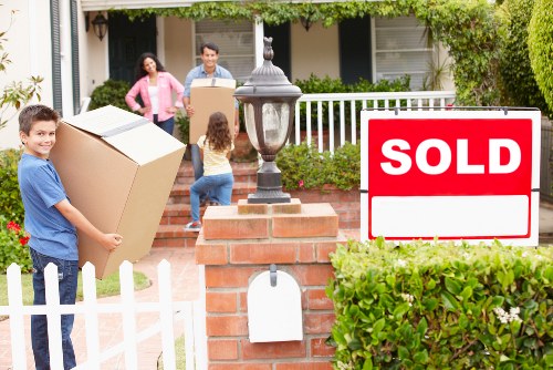 Boxes and packed belongings ready for same day removals